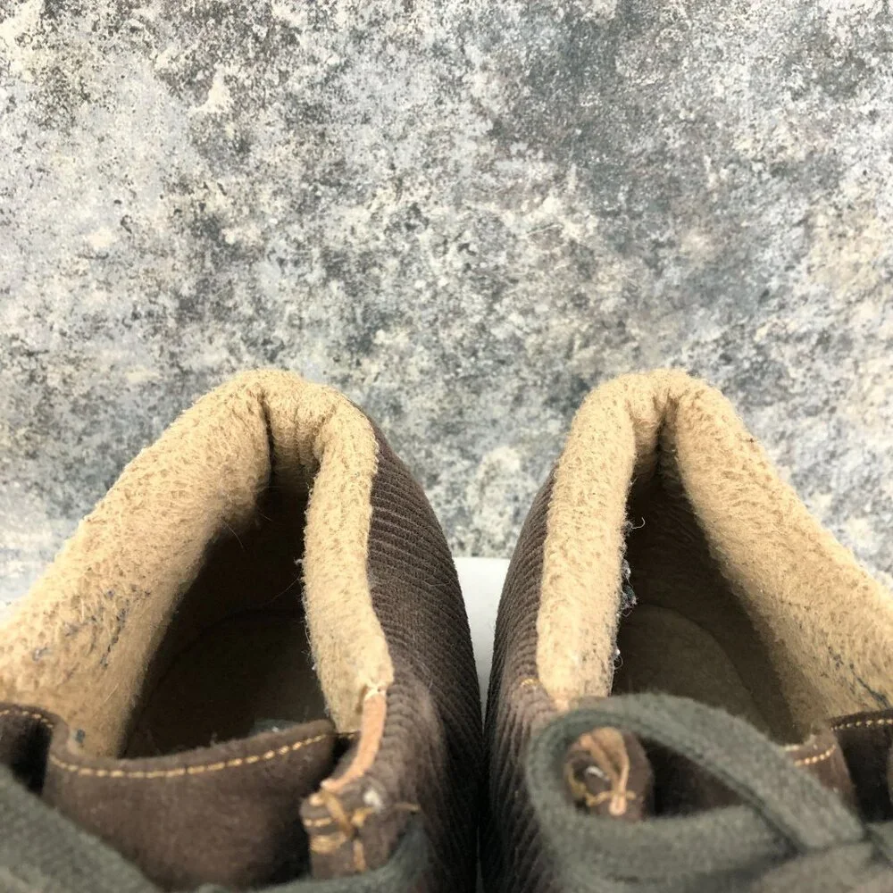 Airwalk Men's Size 13 Brown Corduroy Closed Toe Faux Sherpa Lined Chukka Boots